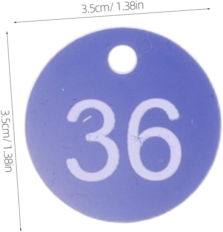 Blue Key Cabinet Tags 50pcs Color Coded Labels for Key Identification Apartment Mailbox Organization - Image 2